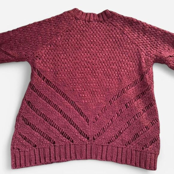 Forever 21 Burgundy Knit Crew Neck Sweater - Picture 6 of 8
